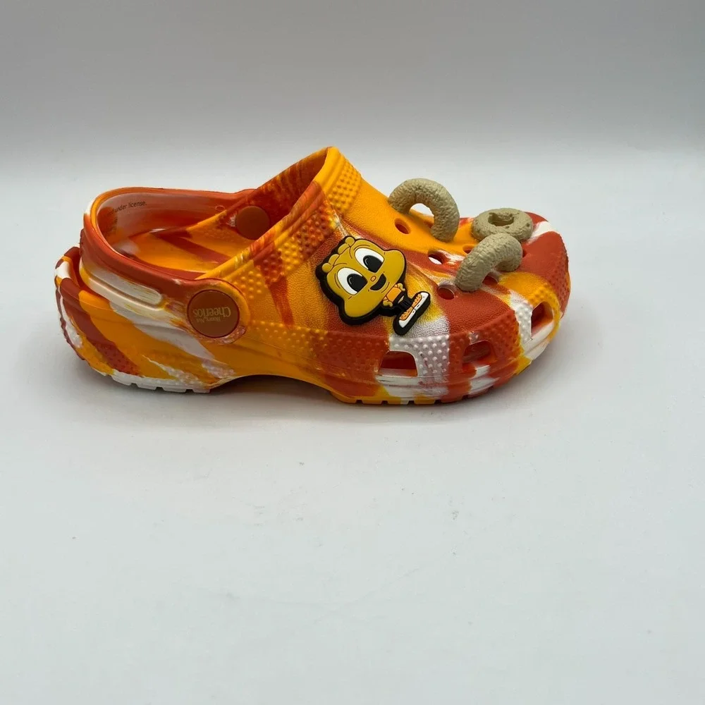 Crocs Classic Honey Nut Cheerios Clog Toddler C10 Orange Marble 207930-846 New